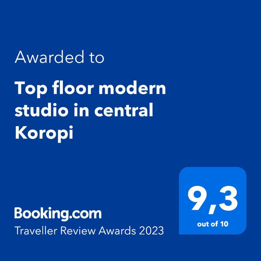 Top Floor Modern Studio In Central Koropi Koropíon Exterior foto